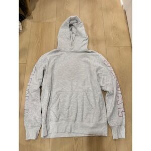Fred Segal Mens Grey Heather Sleeve‎ Logo Hoodie Made in LA Size 2 Medium